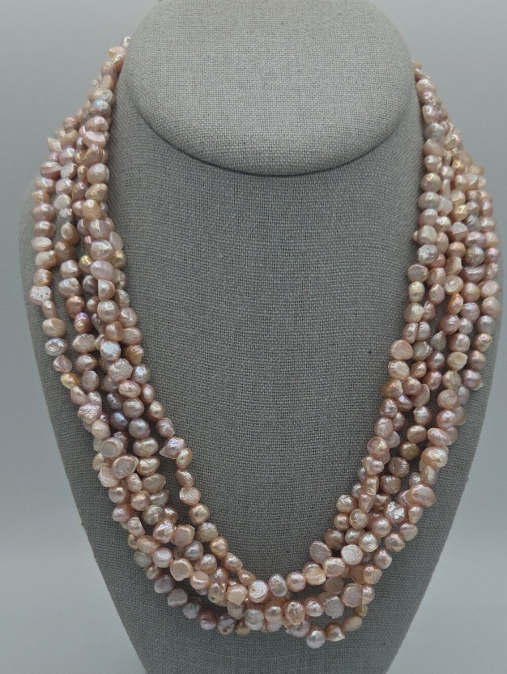 5 for $25! Multi-Strand Pink Freshwater Pearl Necklace